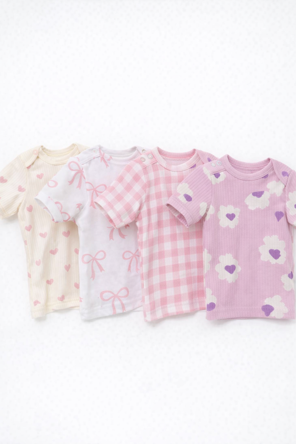 Футболка 4 шт Супер Пупс нбр/4пр/футб/КН/2026/девочка - фото 1