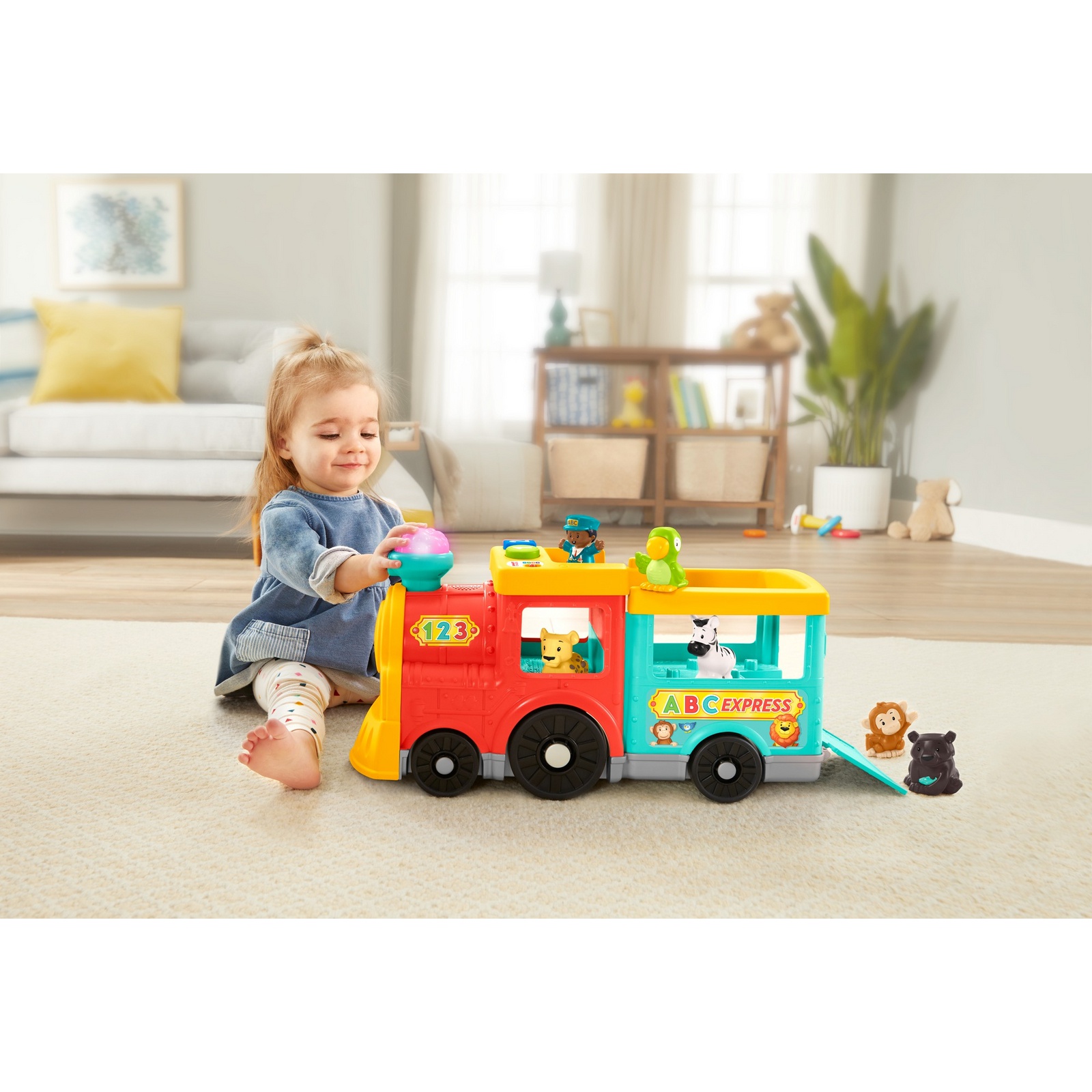 Экскаватор Fisher Price Little People АБВ-экспресс - фото 19