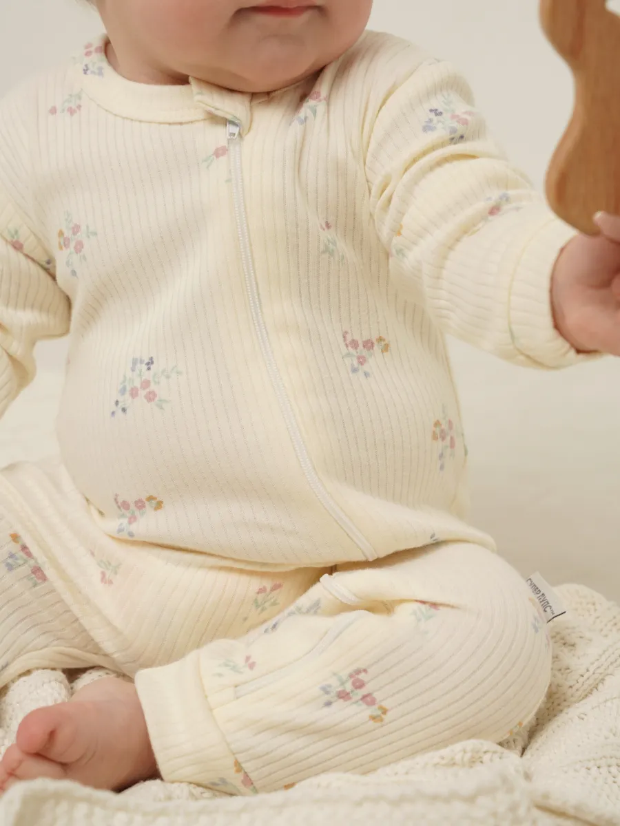 Комбинезон 3 шт Супер Пупс нбр/3пр/кмбнмол/зеленыецветочки - фото 10