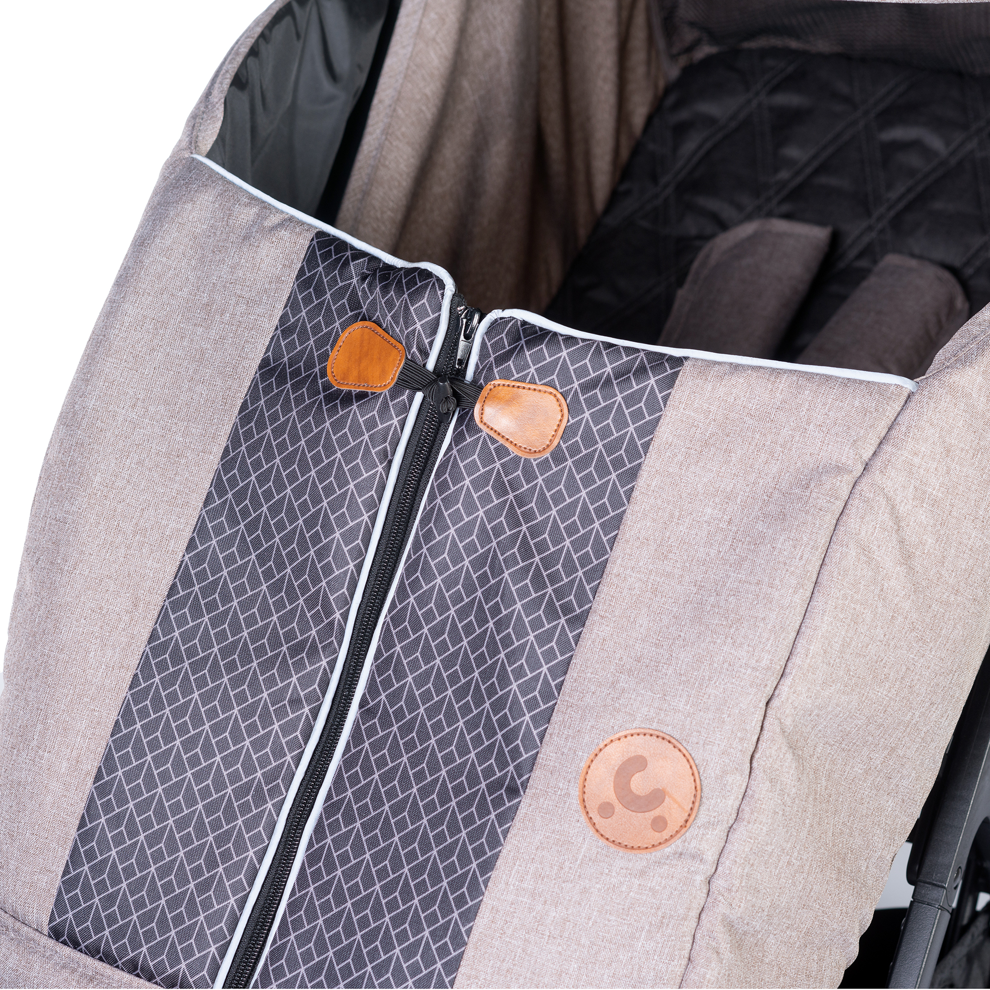 Коляска прогулочная Acarento Antero бежевый - фото 17