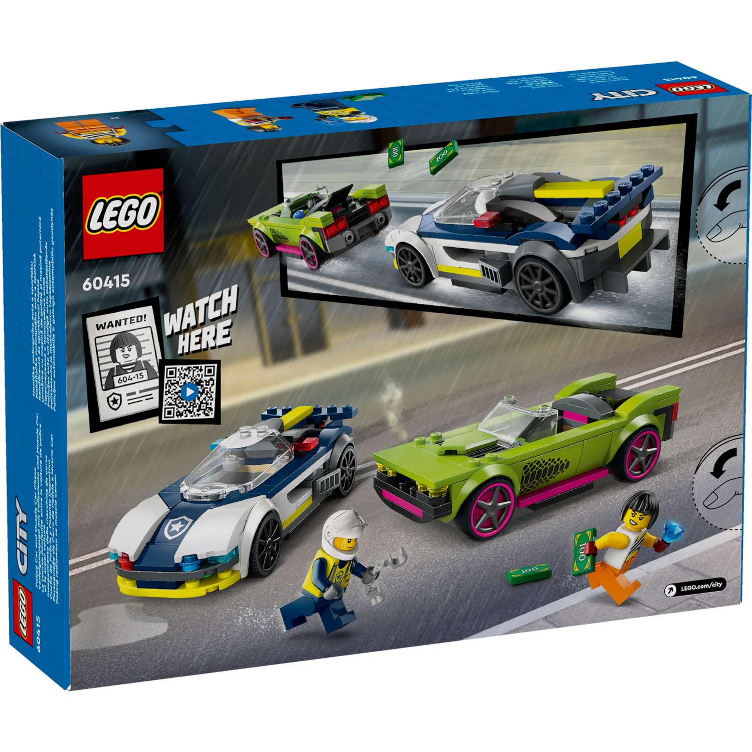Конструктор LEGO City PoliceCar and MuscleCar Chase 213 дет. - фото 4