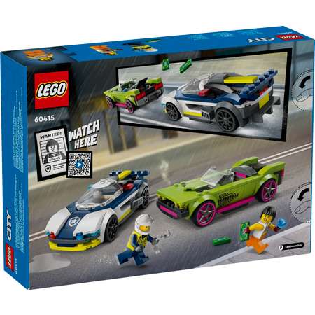Конструктор LEGO City PoliceCar and MuscleCar Chase блочный