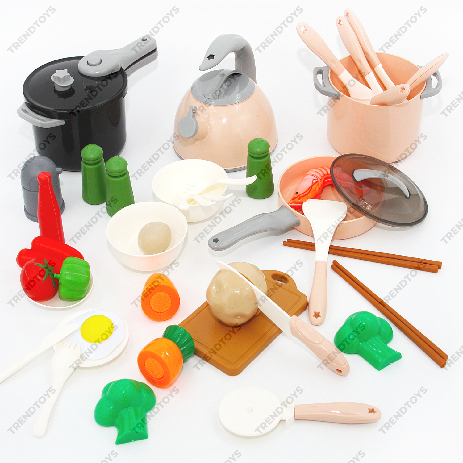 Игрушка TrendToys чайник, посуда, продукты 42 предм. - фото 12