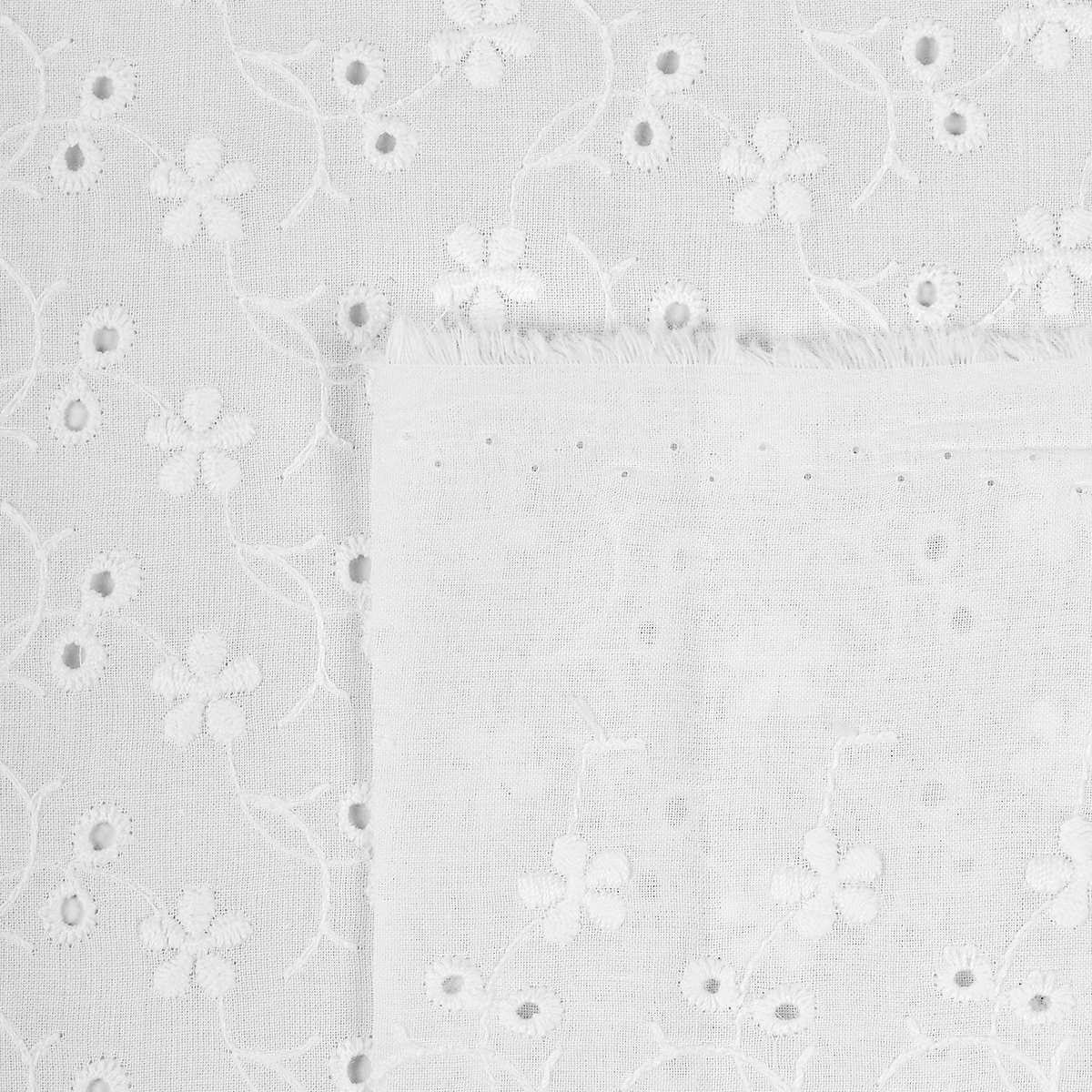 Ткань шитье на батисте TBY 1.5 х 2 м, цвет белый - фото 8