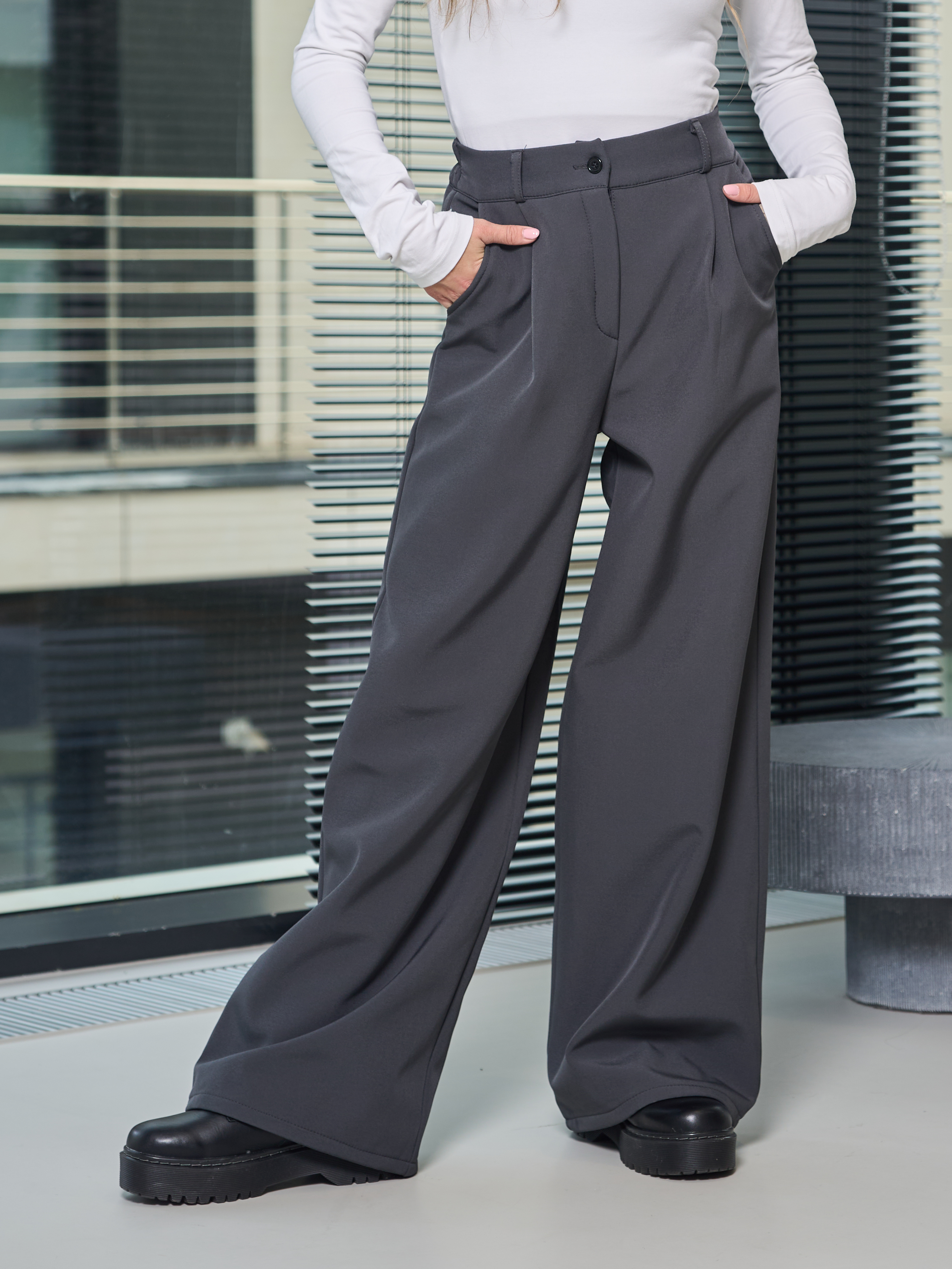 Брюки-палаццо СИНЯЯ МОДА WF1012-H39 - фото 15