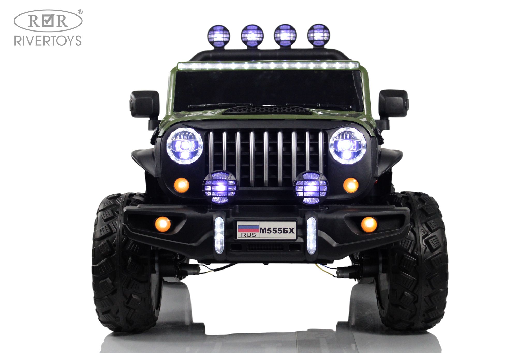 Электромобиль RIVERTOYS М555БХ-NEW-GREEN С пультом ДУ - фото 2