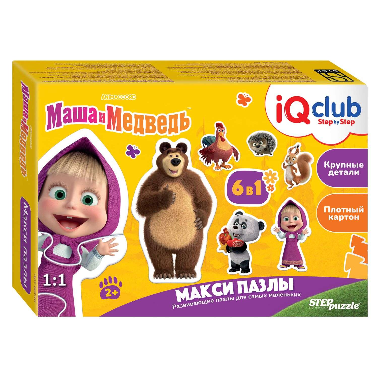 Пазл Step Puzzle фигурный макси 6в1 в ассортименте - фото 1