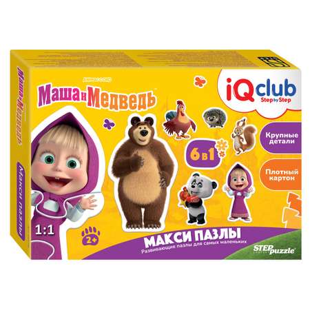 Пазл Step Puzzle фигурный макси 6в1 в ассортименте