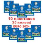 Наклейки topps Чемпионат Европы по футболу 10 шт.