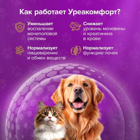 Кормовая добавка Pets health Поддержка мочеполовой системы и почек, профилактика цистита, снижение мочевины