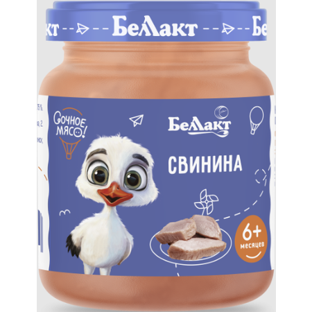 Пюре Беллакт Свинина с 6 мес 95 г
