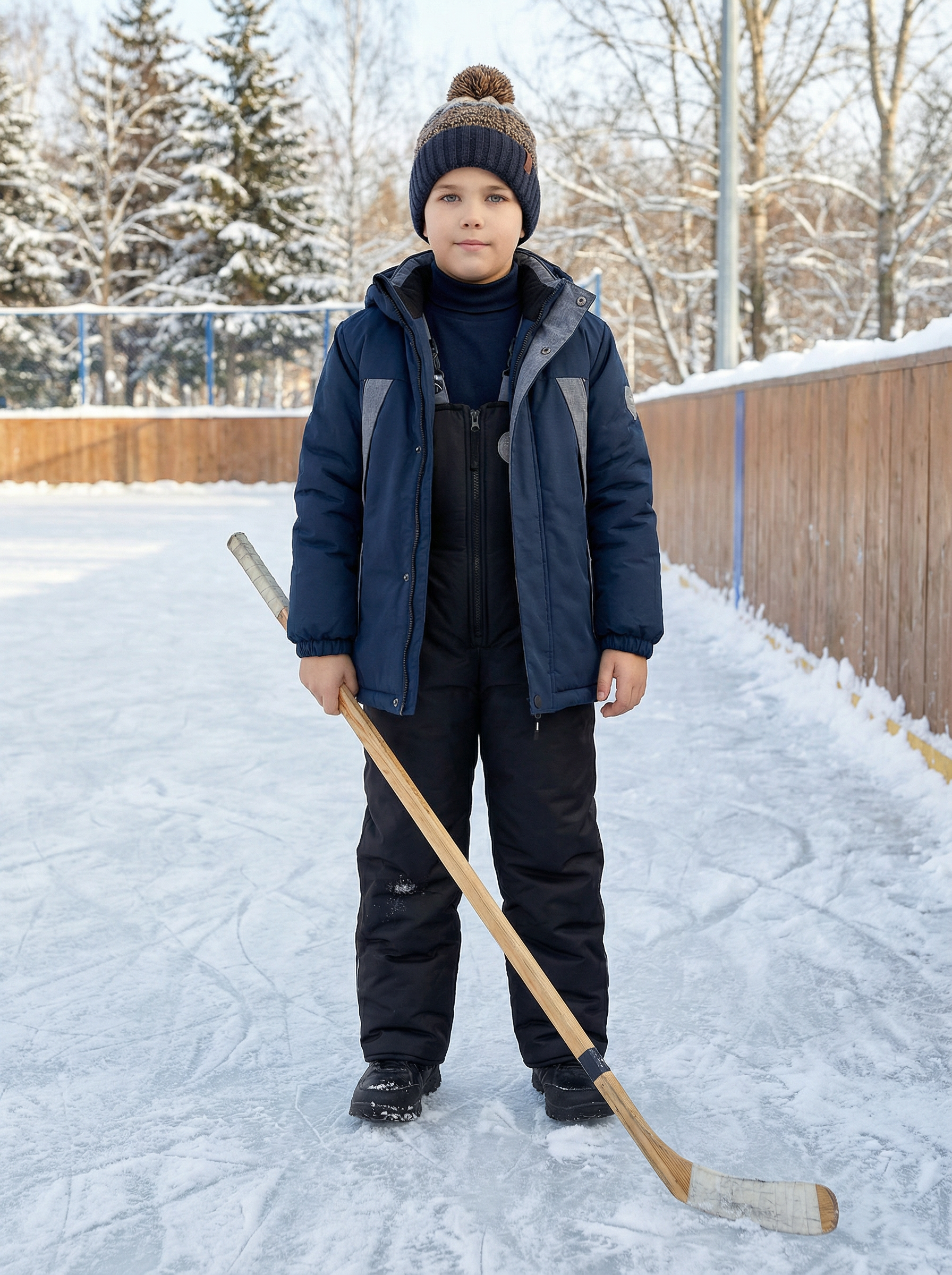 Полукомбинезон Arctic kids 60-015 черный - фото 4