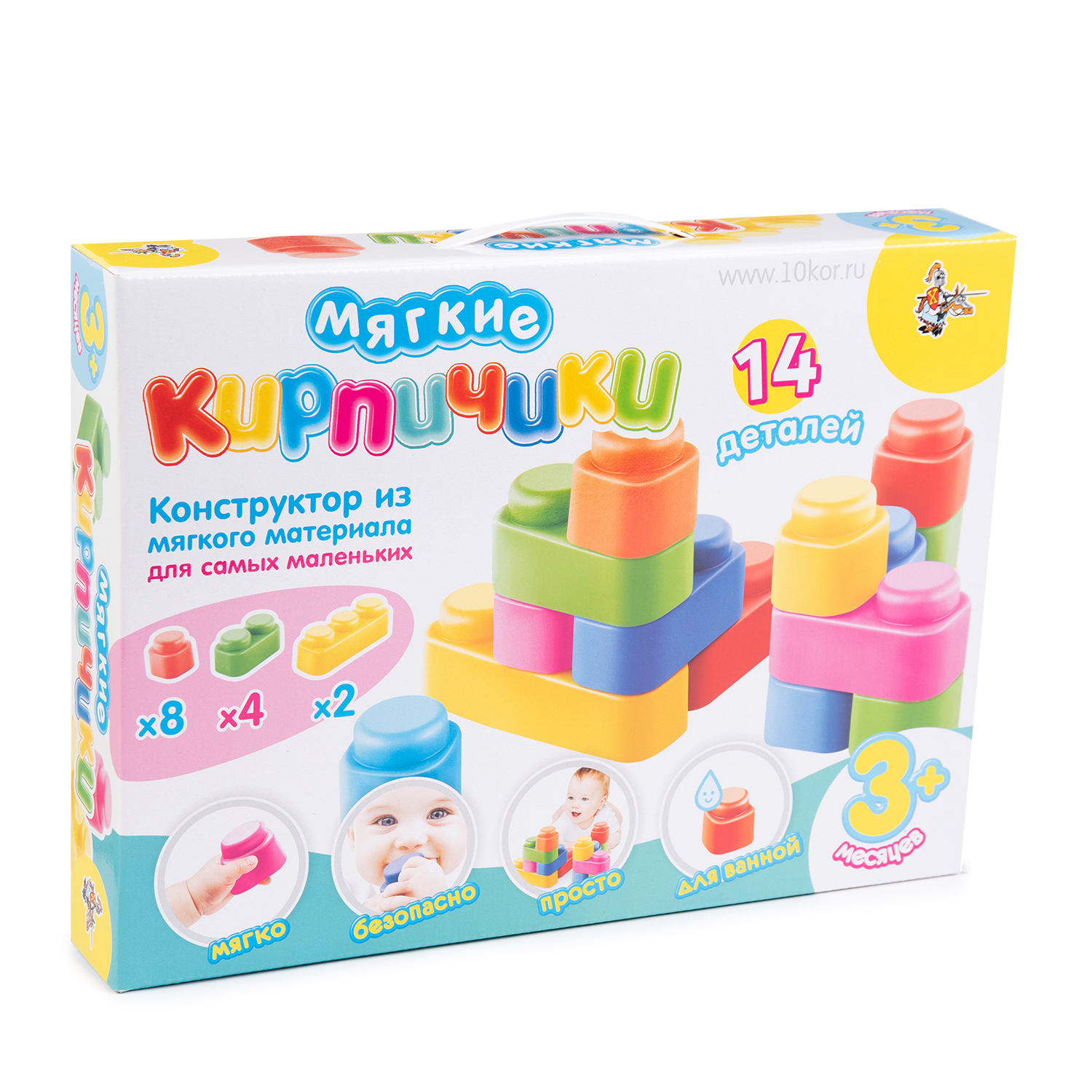 Конструктор Десятое королевство Мягкие кирпичики мягкий - фото 1