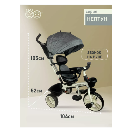 Трехколесный велосипед Velobibi 10 дюймов