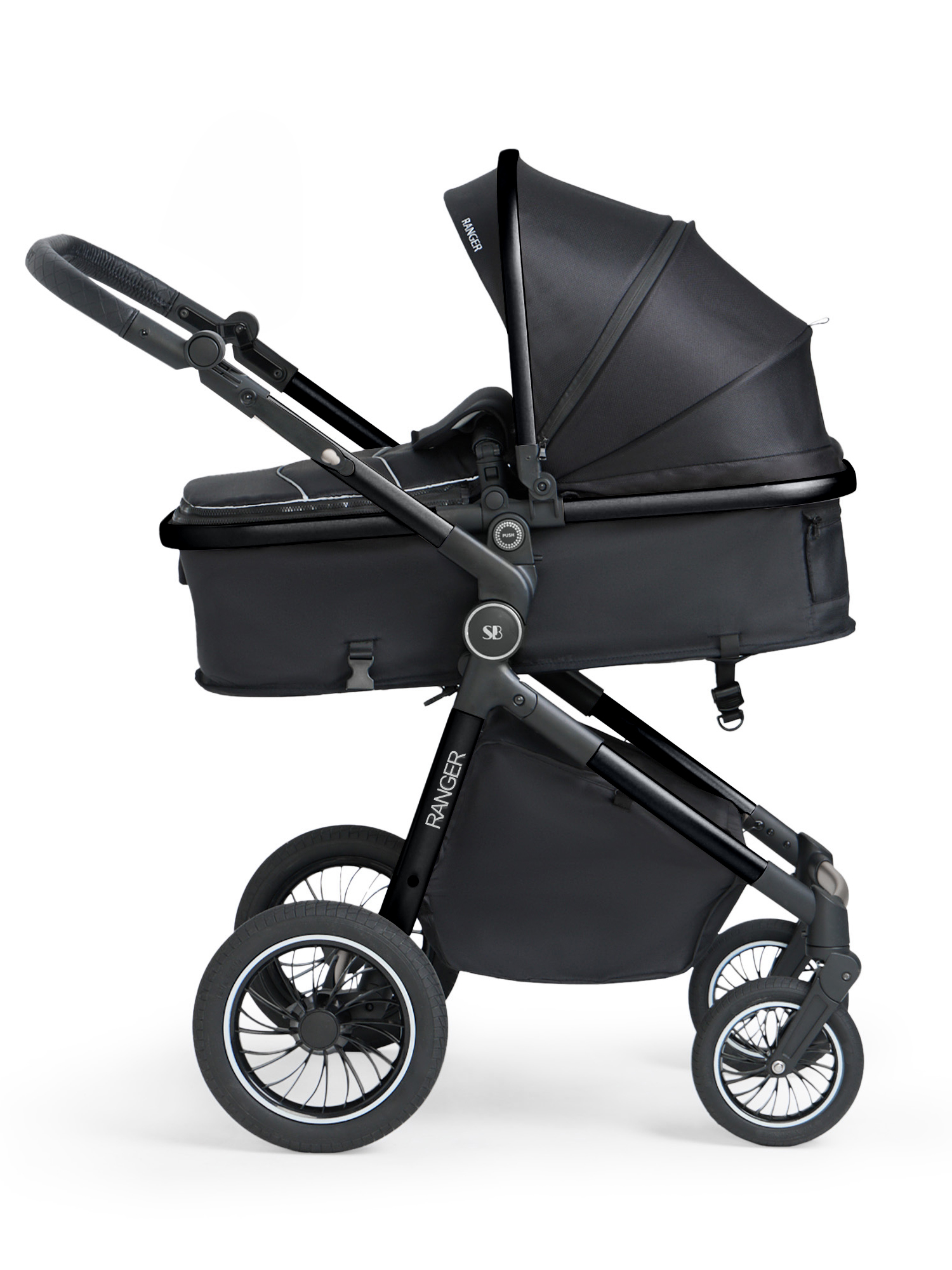 Коляска 3в1 Sweet Baby Ranger Neo Black Glossy черный - фото 19