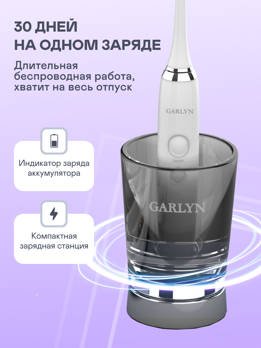 Зубная щетка ультразвуковая GARLYN 1 шт. - фото 8