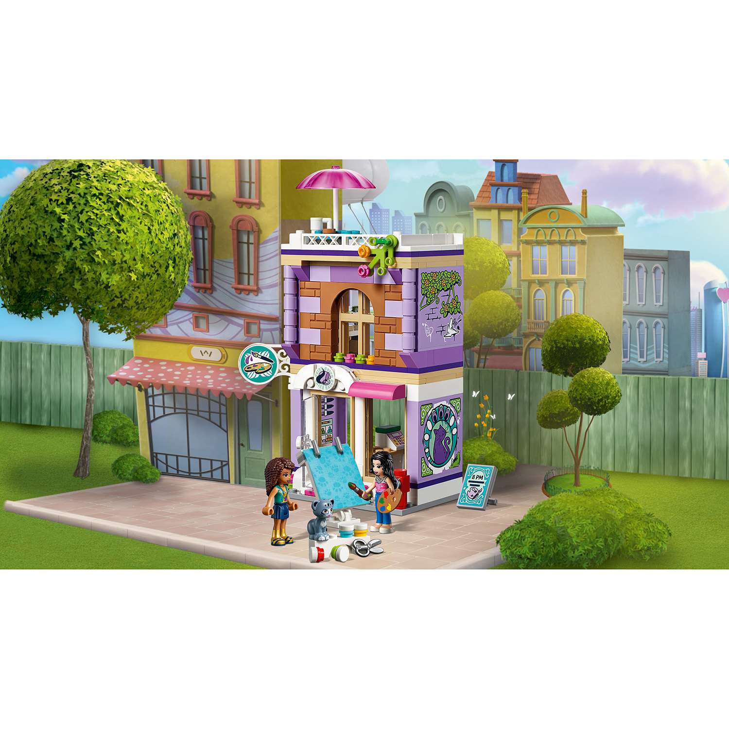 Конструктор LEGO Friends Художественная студия Эммы блочный - фото 6