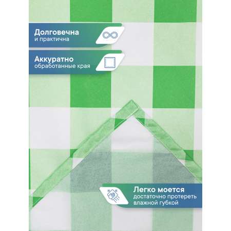 Скатерть праздничная на стол VILINA в клетку 110х140 см