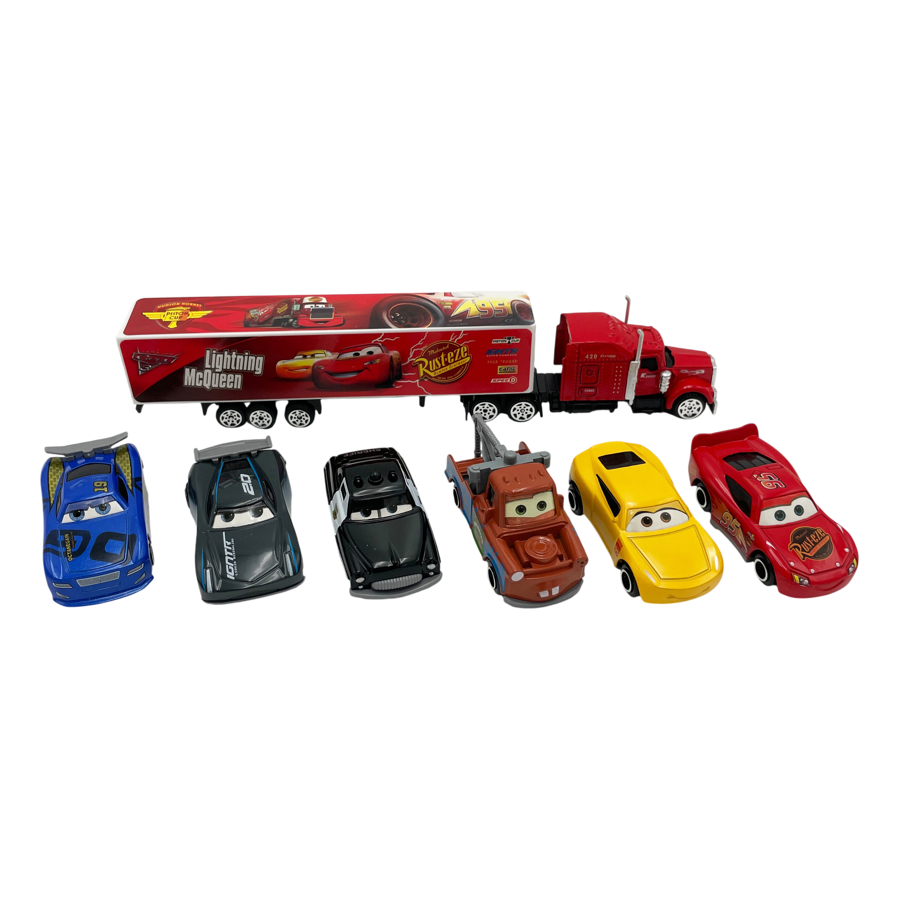 Игровой набор Zhorya Молния Маккуин McQueen 7 штук Q186-122 - фото 7