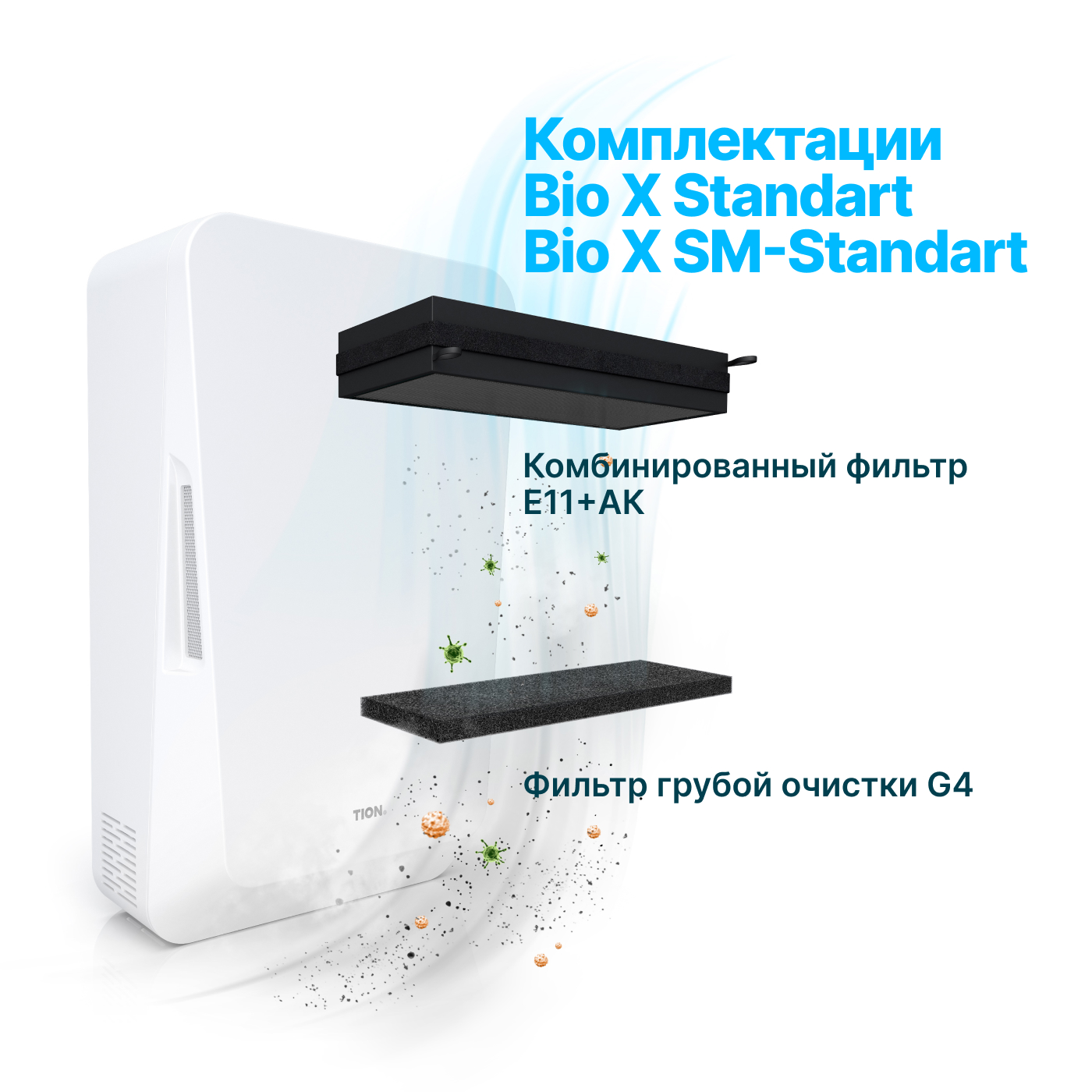 Бризер TION Система приточной вентиляции Bio-X SM Standard - фото 3