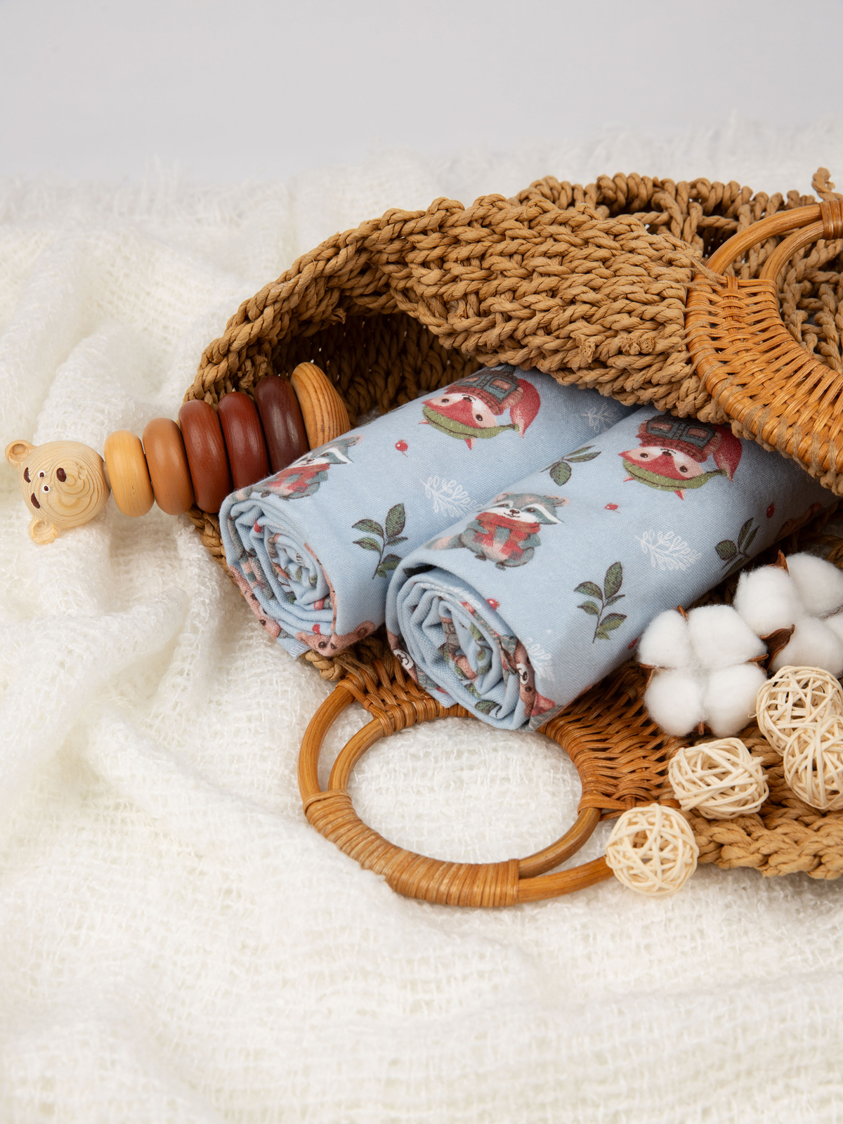 Пелёнка Чудо-Чадо Сыночку/Лес фланель 85х120 см 2 шт. - фото 13