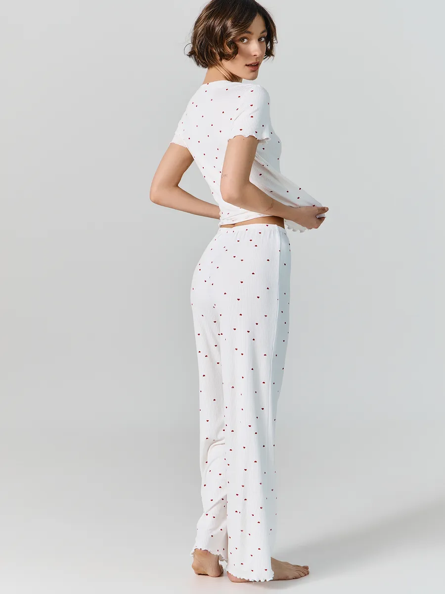 Пижама Mark Formelle (Марк Формэль) 592650/сердечки на белом - фото 3