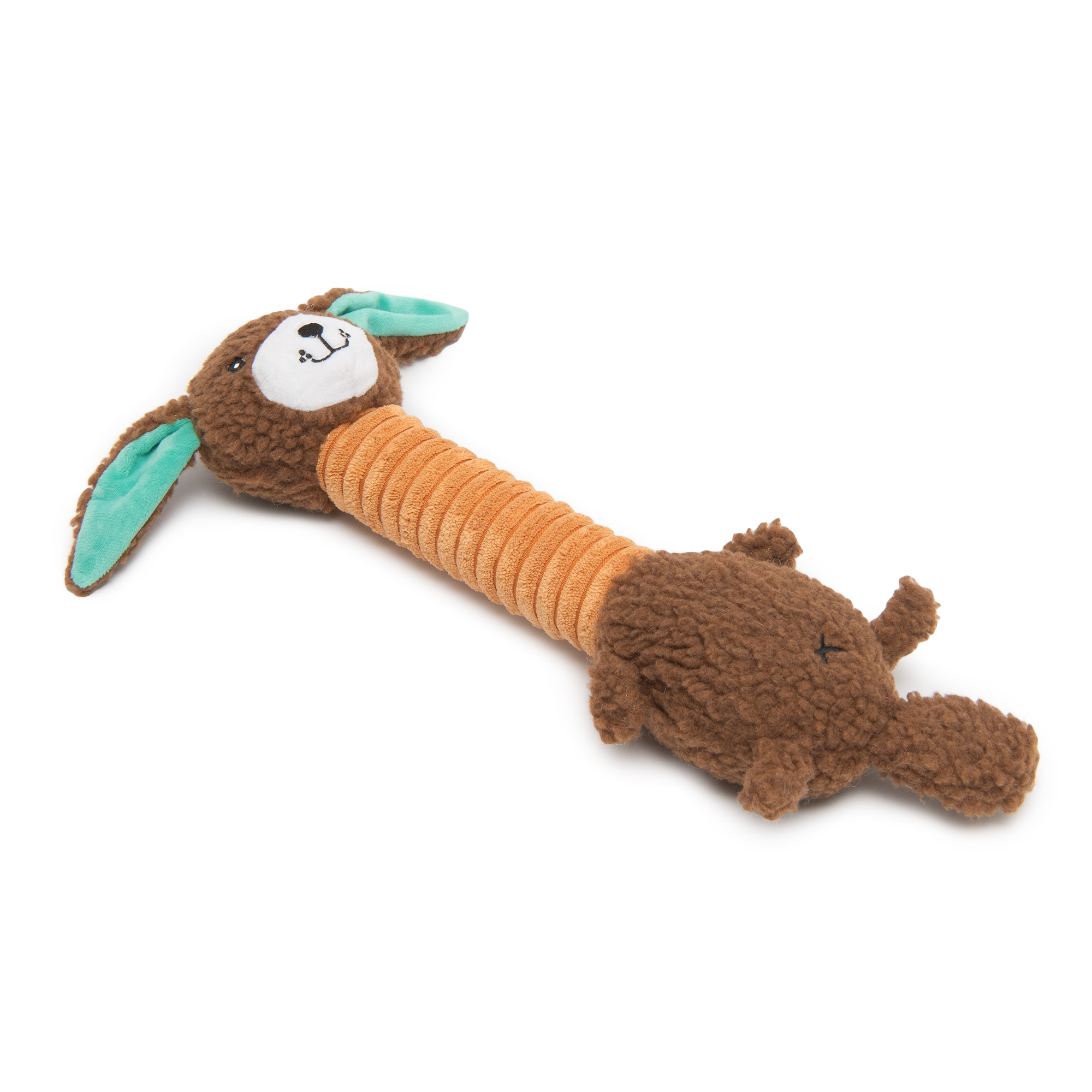 Игрушка для собак Barbaks Заяц-длинношей хрустит шуршит гудит 43см - фото 2