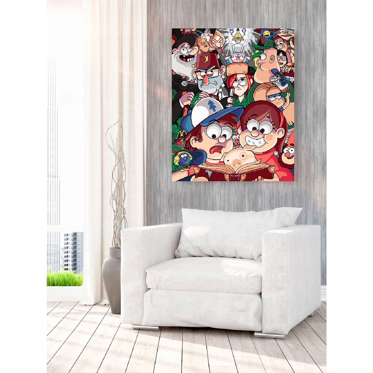 Картина по номерам Hobby Paint Гравити Фолз в ассортименте - фото 3