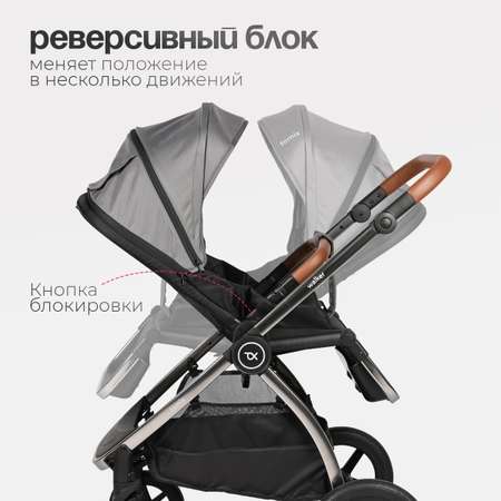 Коляска 2в1 Tomix Walker lux серый