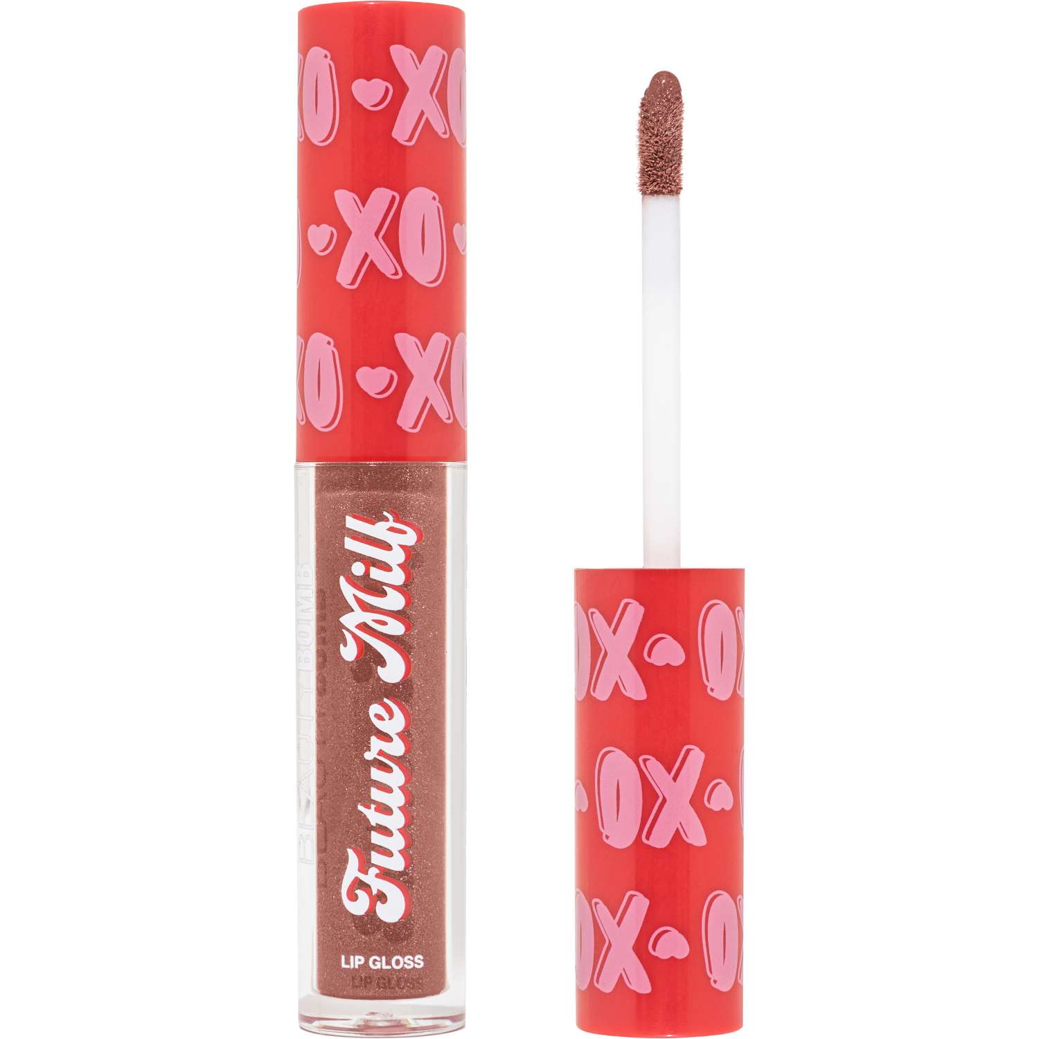 Блеск для губ Beauty Bomb тон 03 коричневый с блестками - фото 1