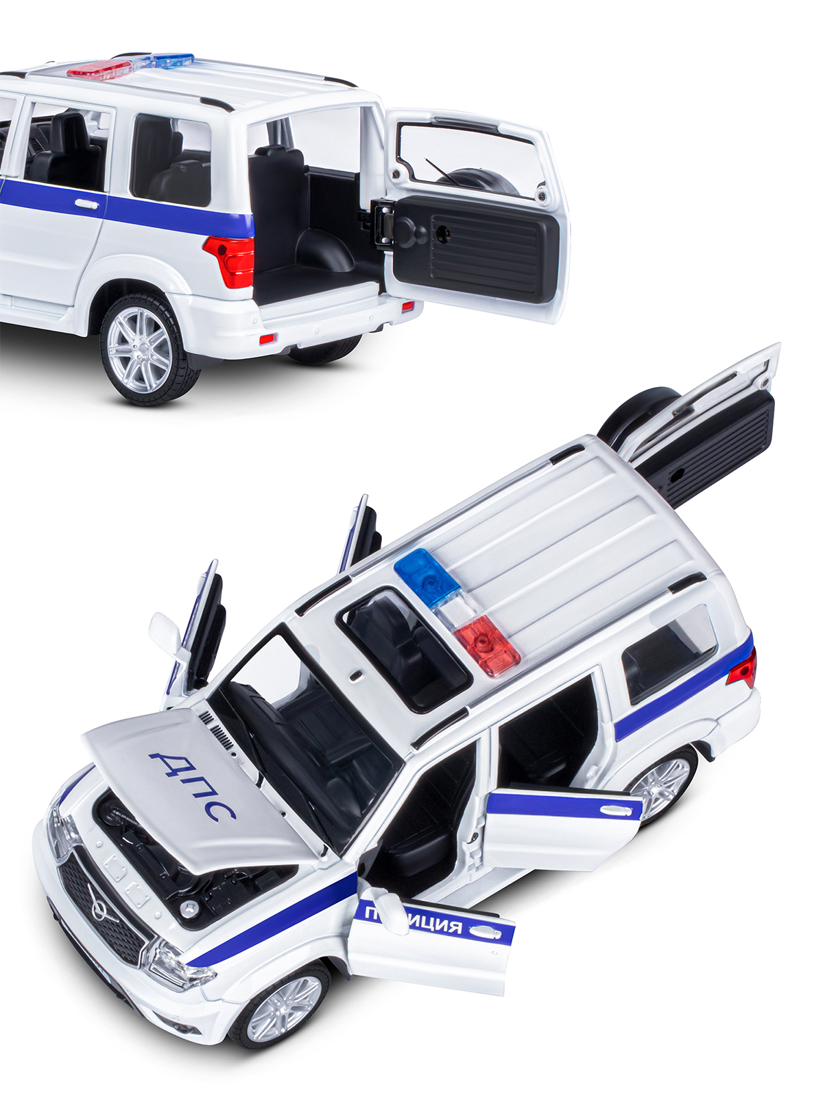 Полицейская машина АВТОпанорама УАЗ Patriot 1:26 JB1251764 - фото 13
