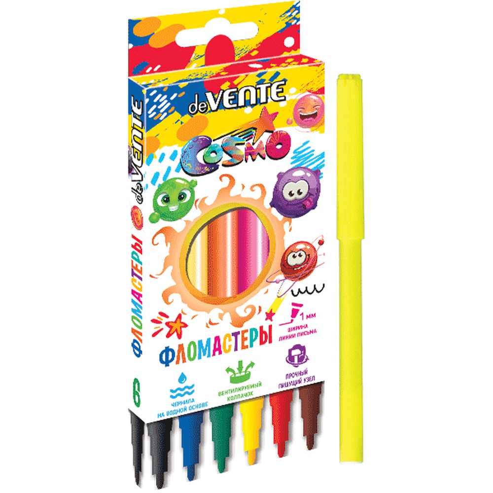Фломастеры deVENTE 6 шт. - фото 2