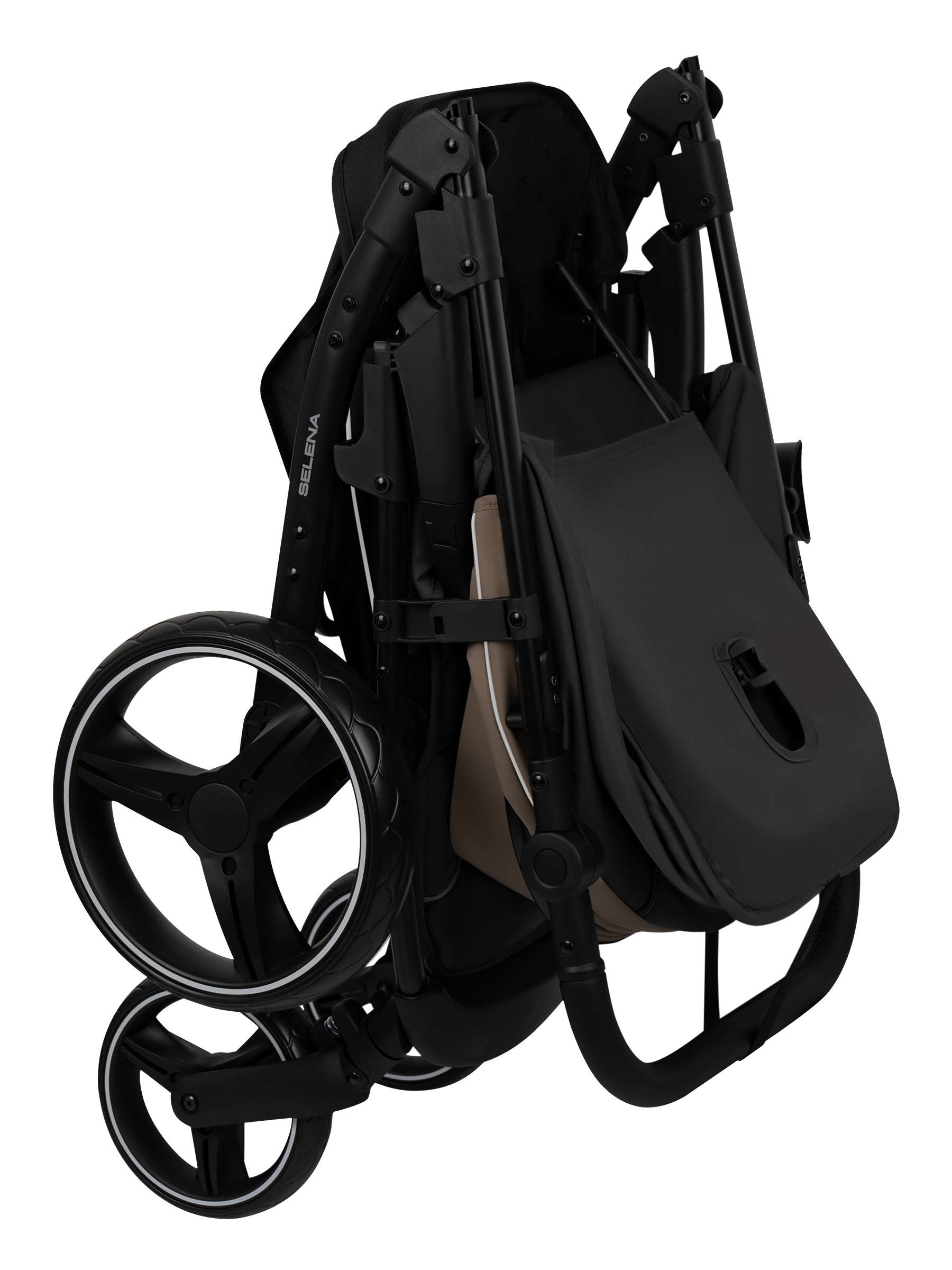 Коляска прогулочная JOVOLA SELENA 2026 темно-беж.-серый - фото 45