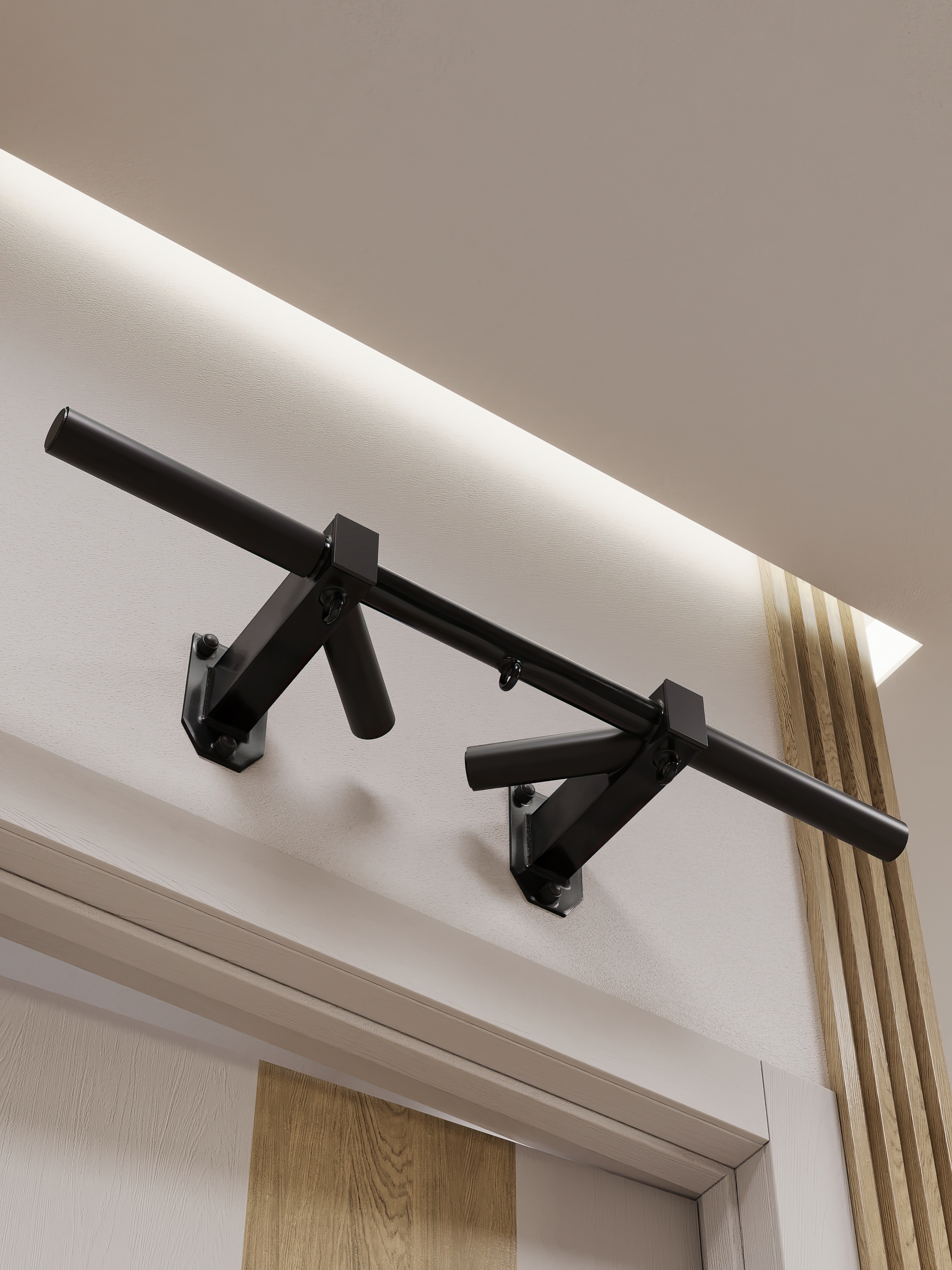 Турник наддверный "Бизон" PRO - прорезиненное покрытие - фото 9