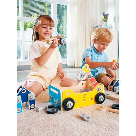 Конструктор Hape Мастерская деревянный 83 дет.