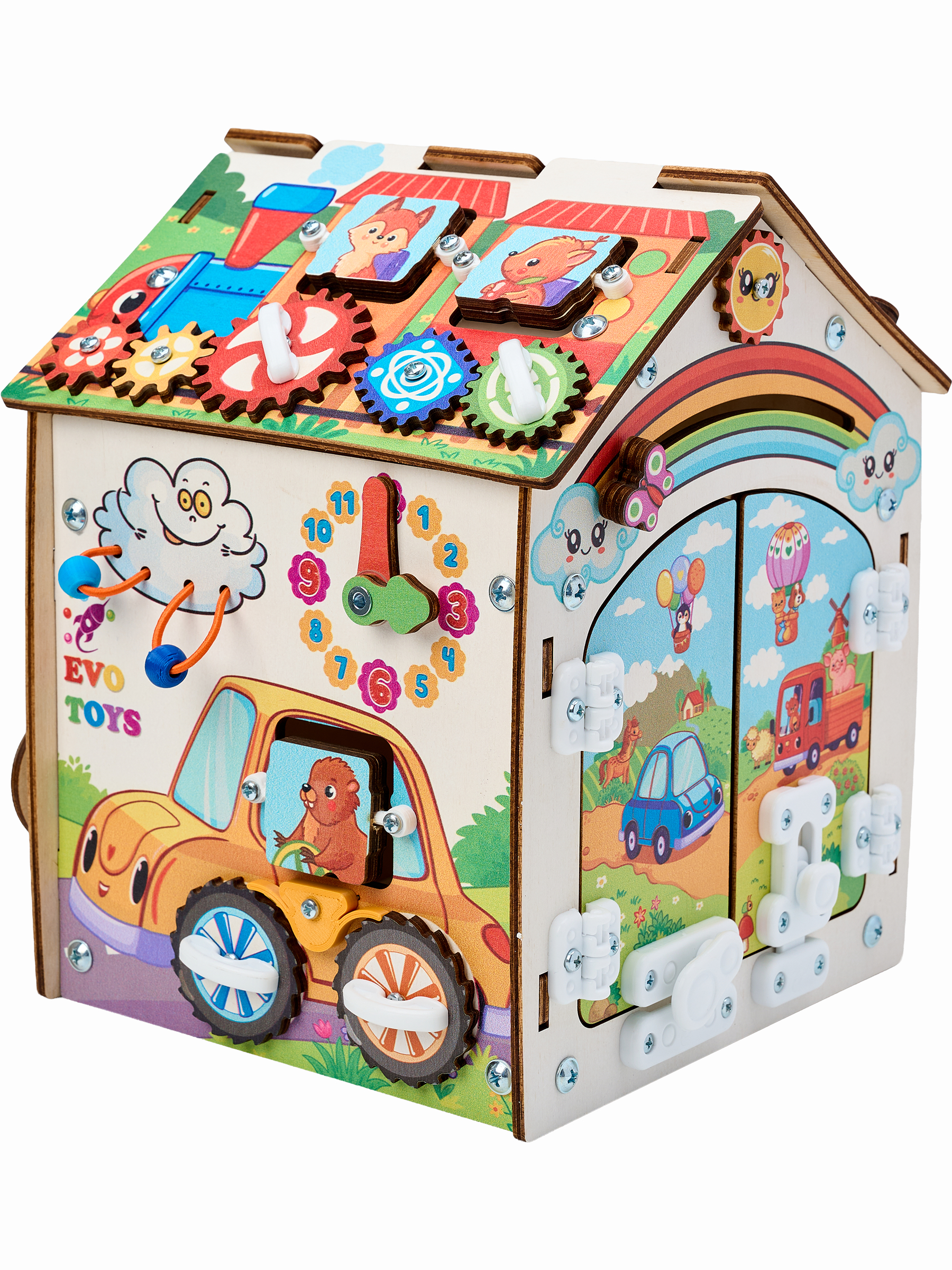 Игрушка Evotoys бизиборд Лапки мини - фото 21