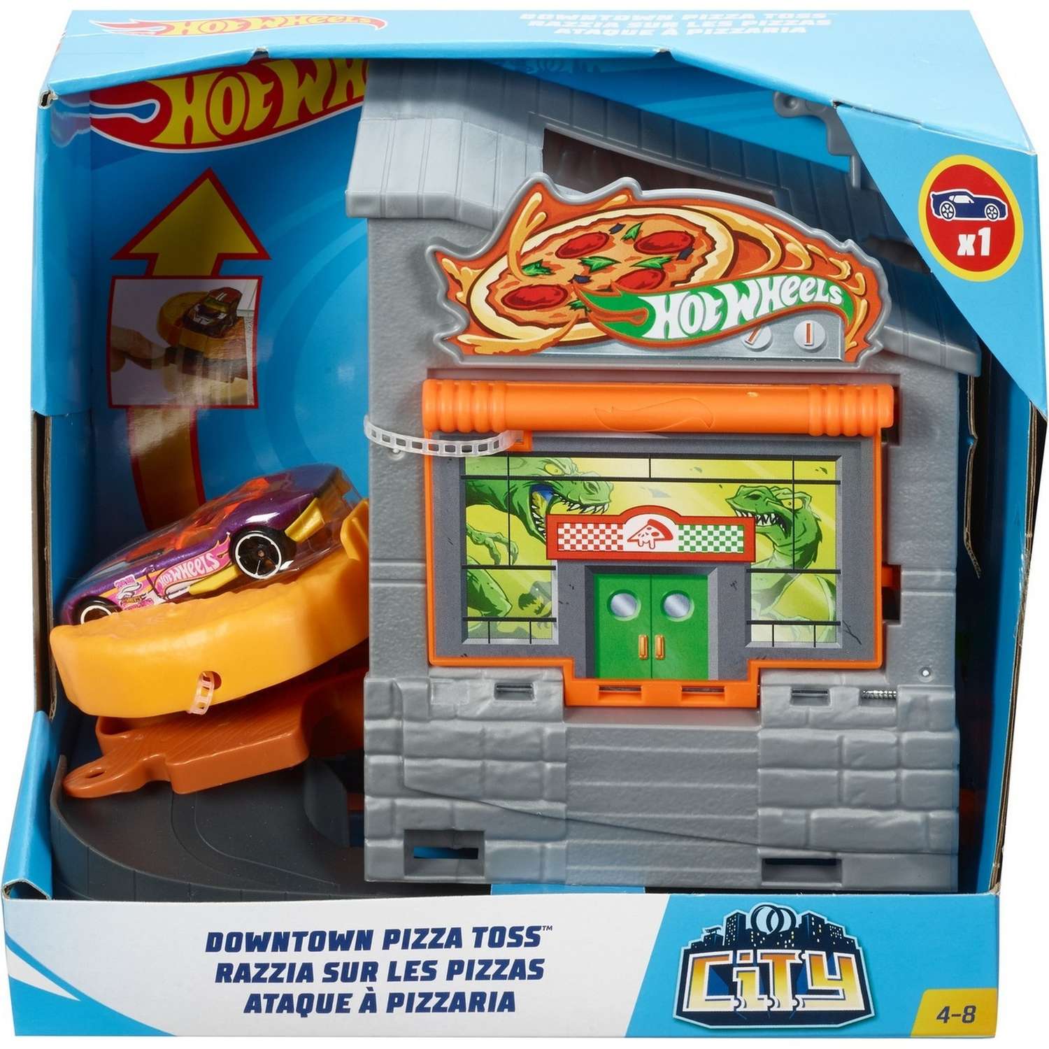 Трек Hot Wheels Подбрасывание пиццы FRH28 - фото 2