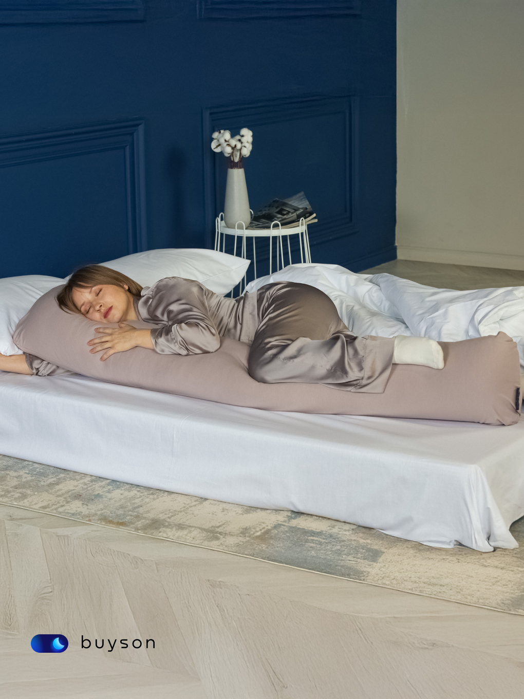 Наволочка buyson BuyComfy 35 x 160 см 1 шт. - фото 7