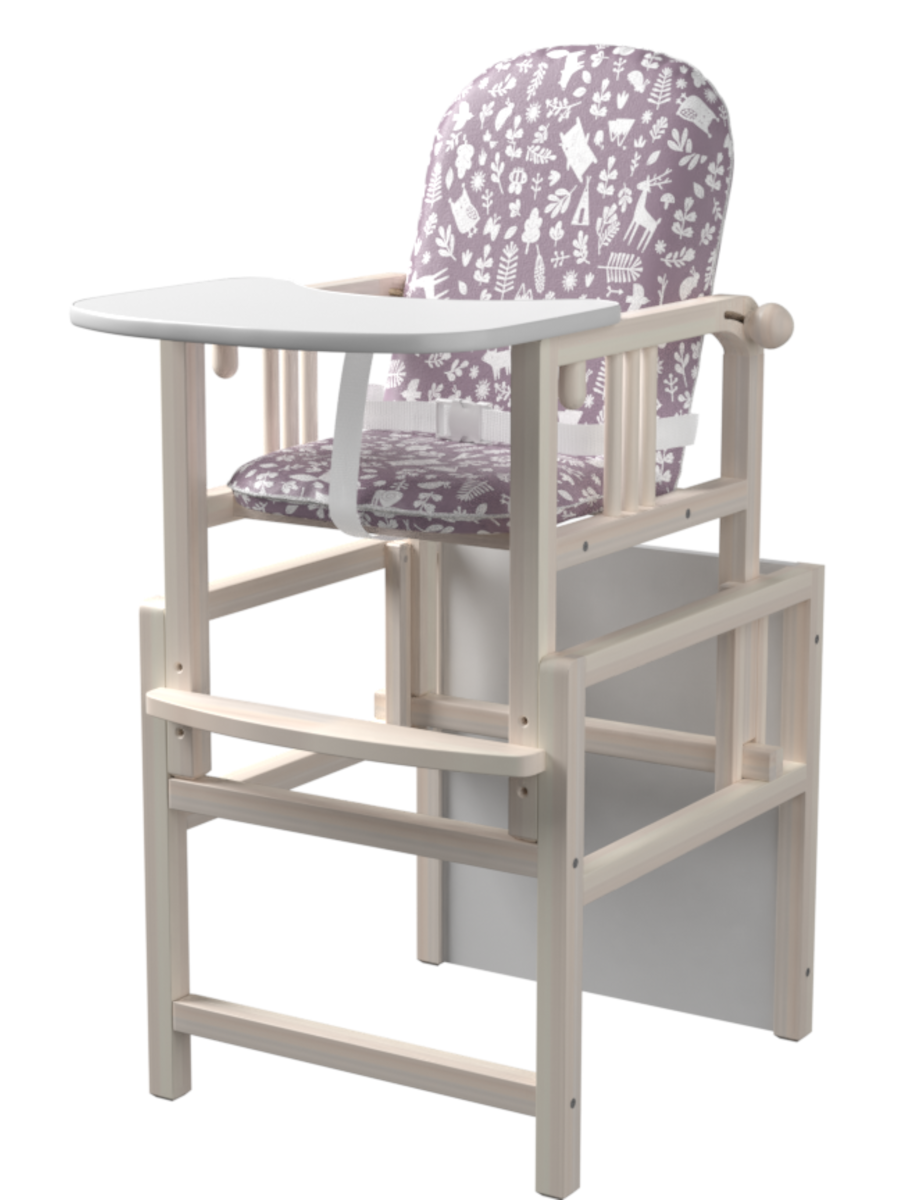 Стульчик для кормления Little Snail розовый - фото 2