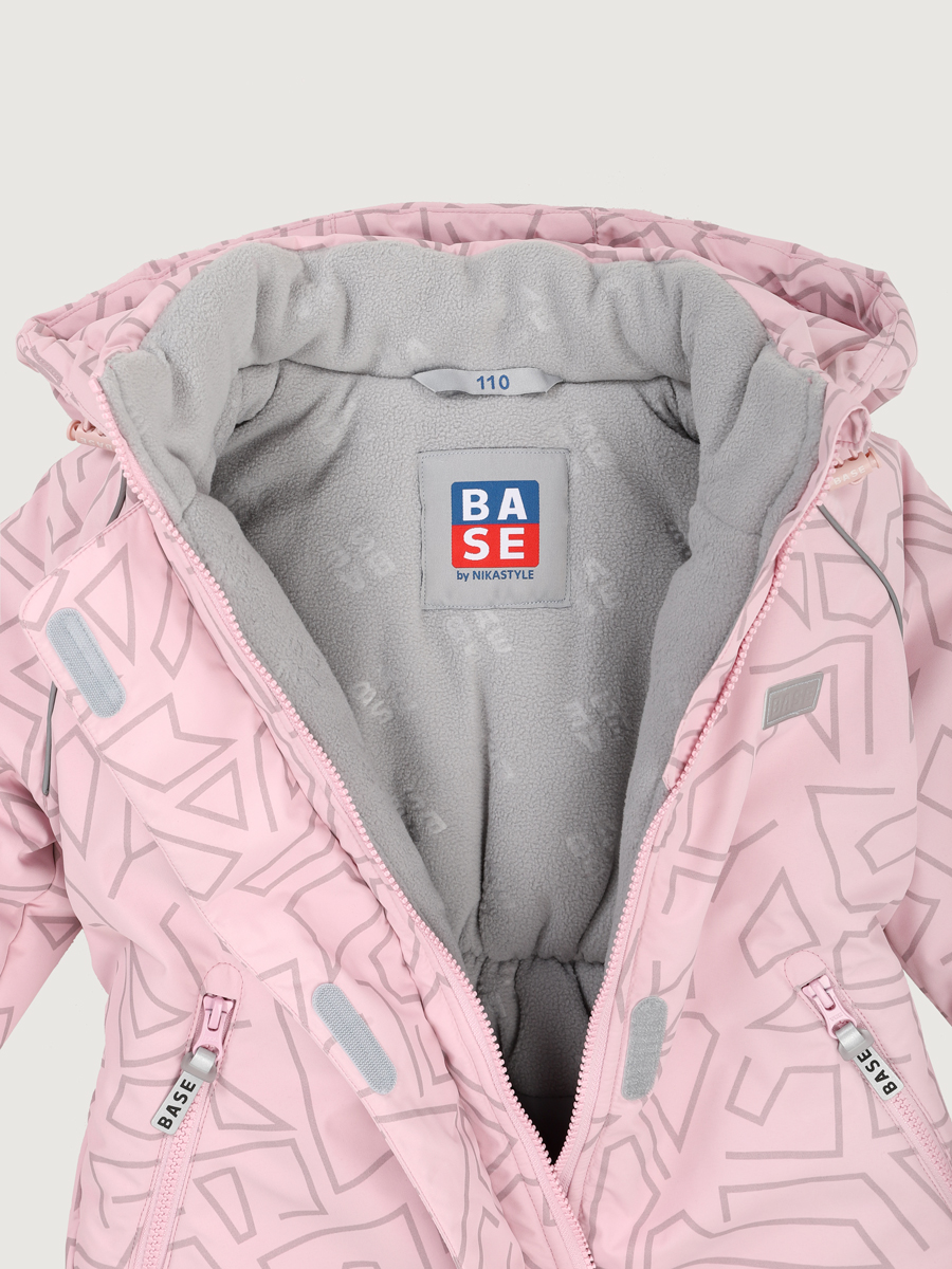 Куртка и полукомбинезон BASE by NIKASTYLE б7з10825 пудра/серый - фото 20