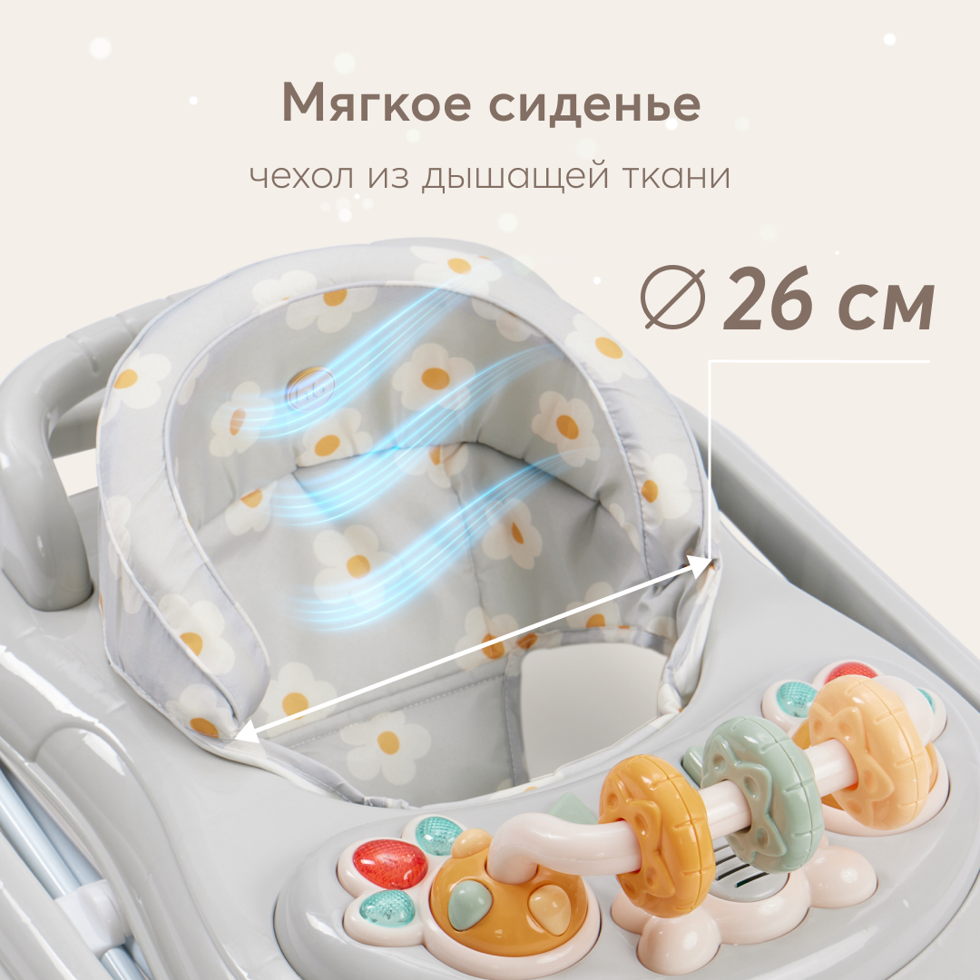 Ходунки Happy Baby Серый - фото 4