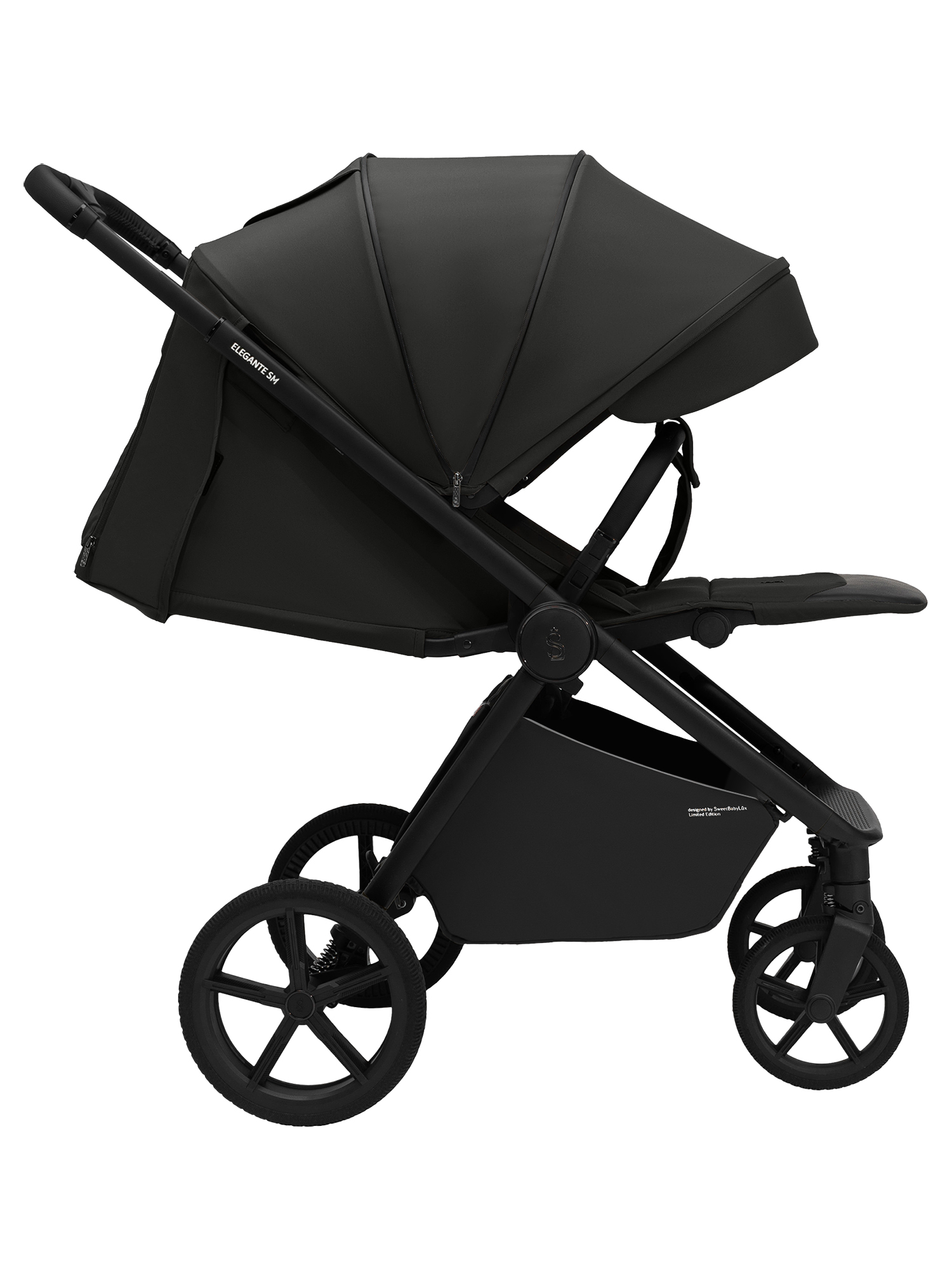Коляска прогулочная Sweet Baby Elegante SM Black черный - фото 19
