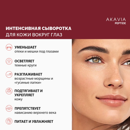 Сыворотка АКАВИЯ PEPTIDE для кожи вокруг глаз