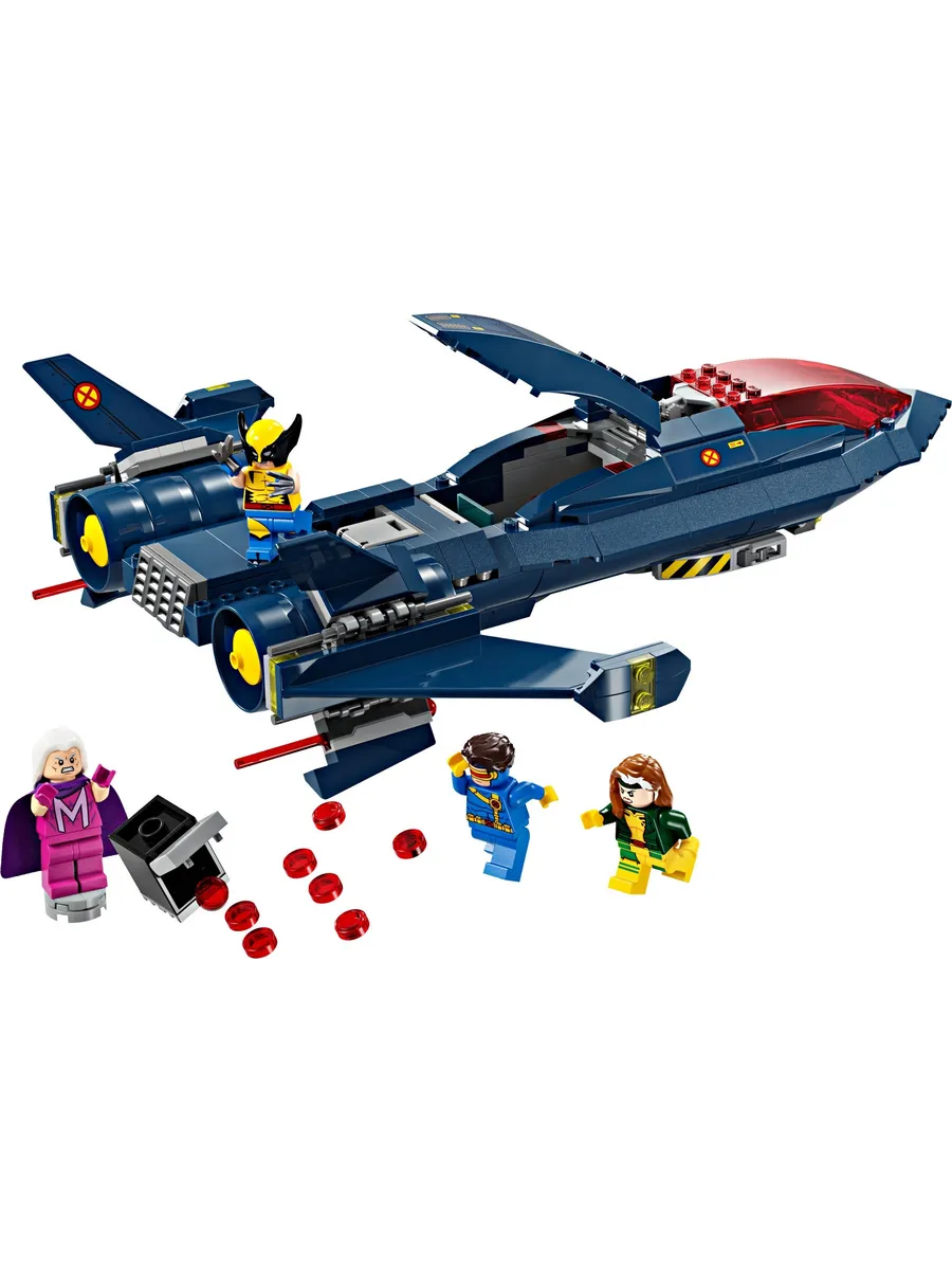 Конструктор LEGO Marvel Super Heroes Истребитель X-Jet Людей Икс 342 дет. - фото 10
