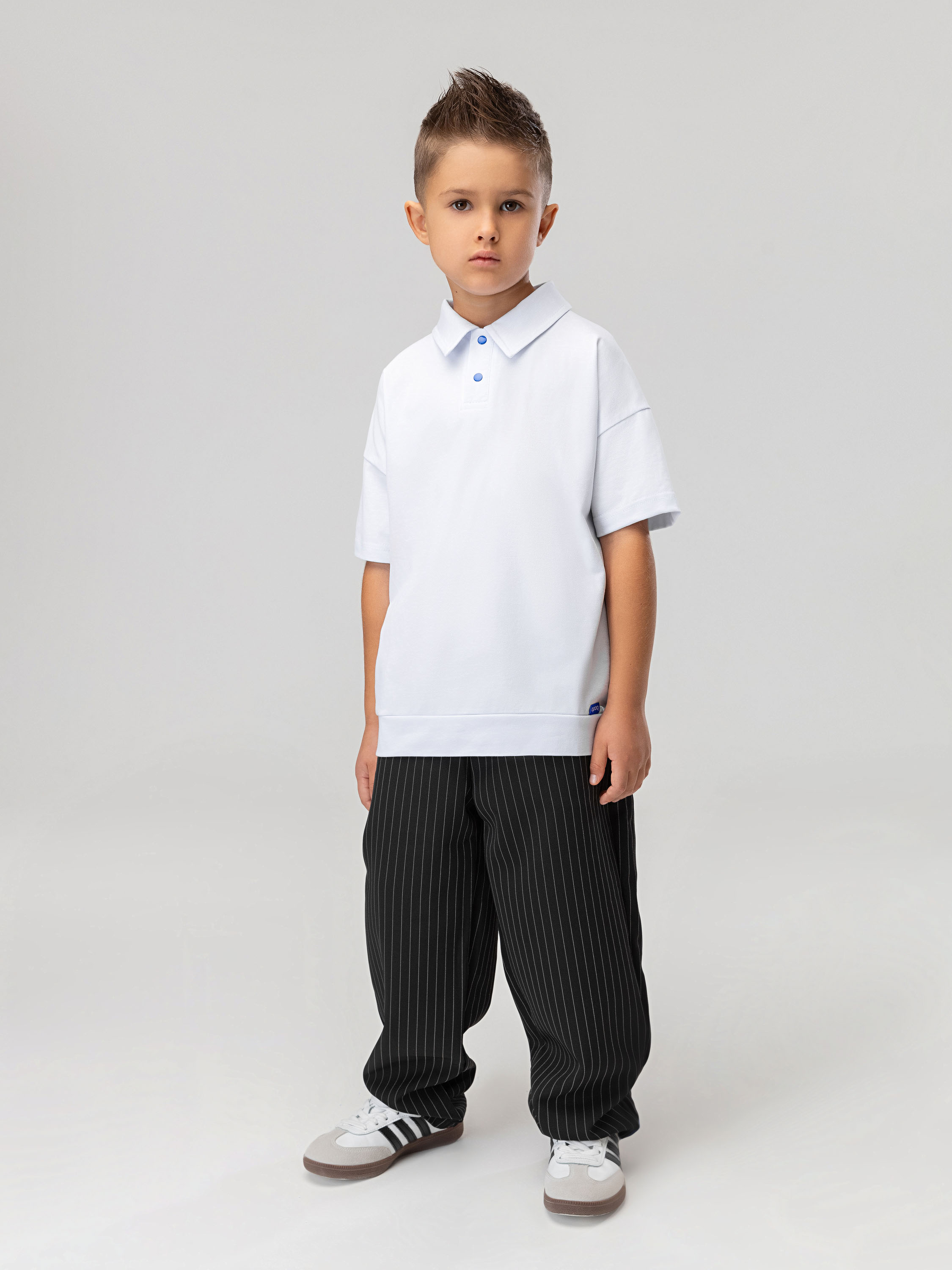 Брюки Bodo 6-638MU_черный (белый) - фото 3