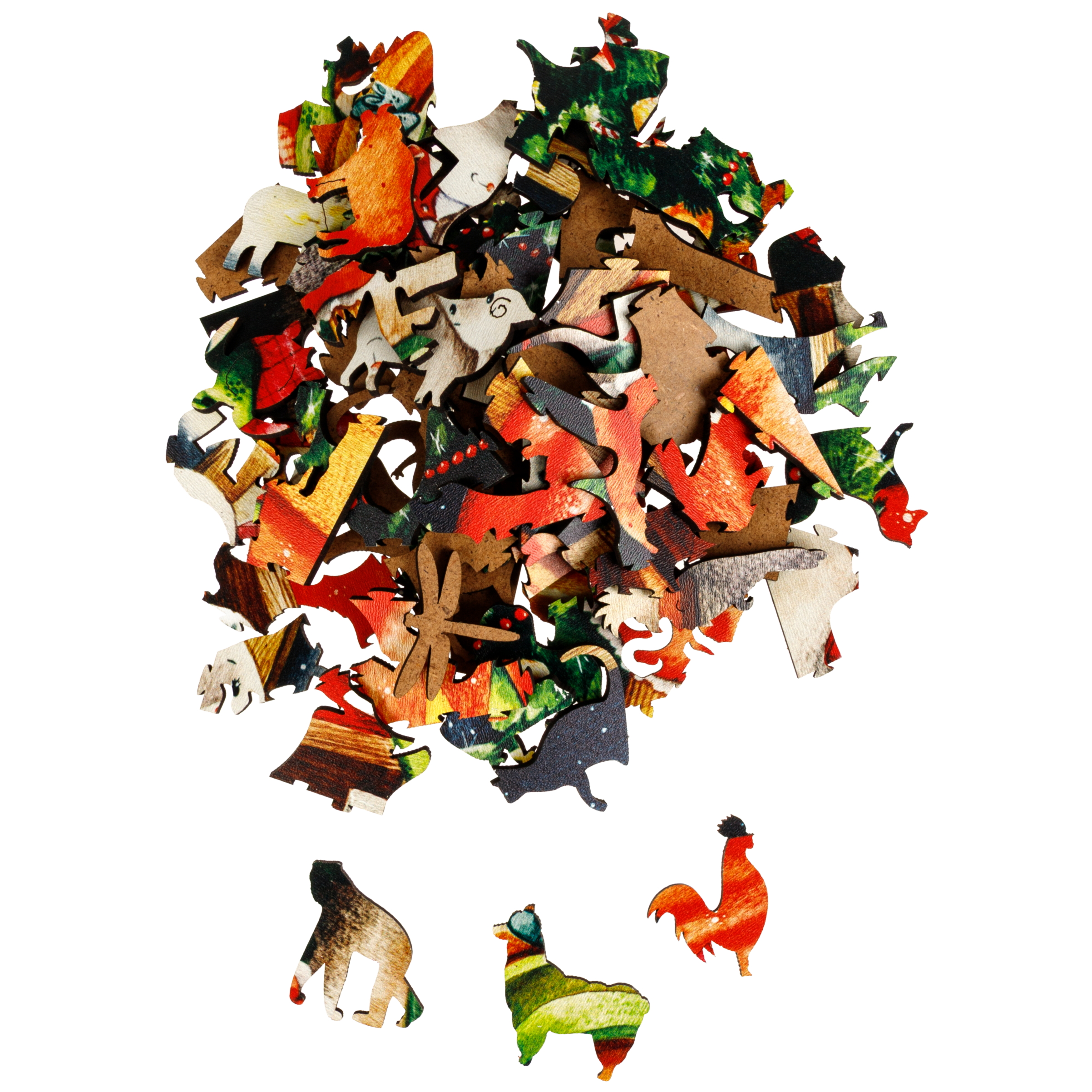 Пазл 1TOY Новогодняя елка деревянный - фото 5