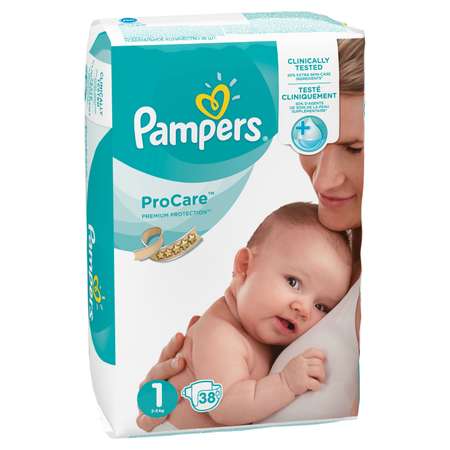Подгузники Pampers Procare 1 (2-5 кг) 38 шт.