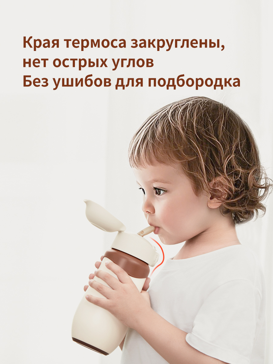Термос детский с трубочкой thyseed 316L - фото 15