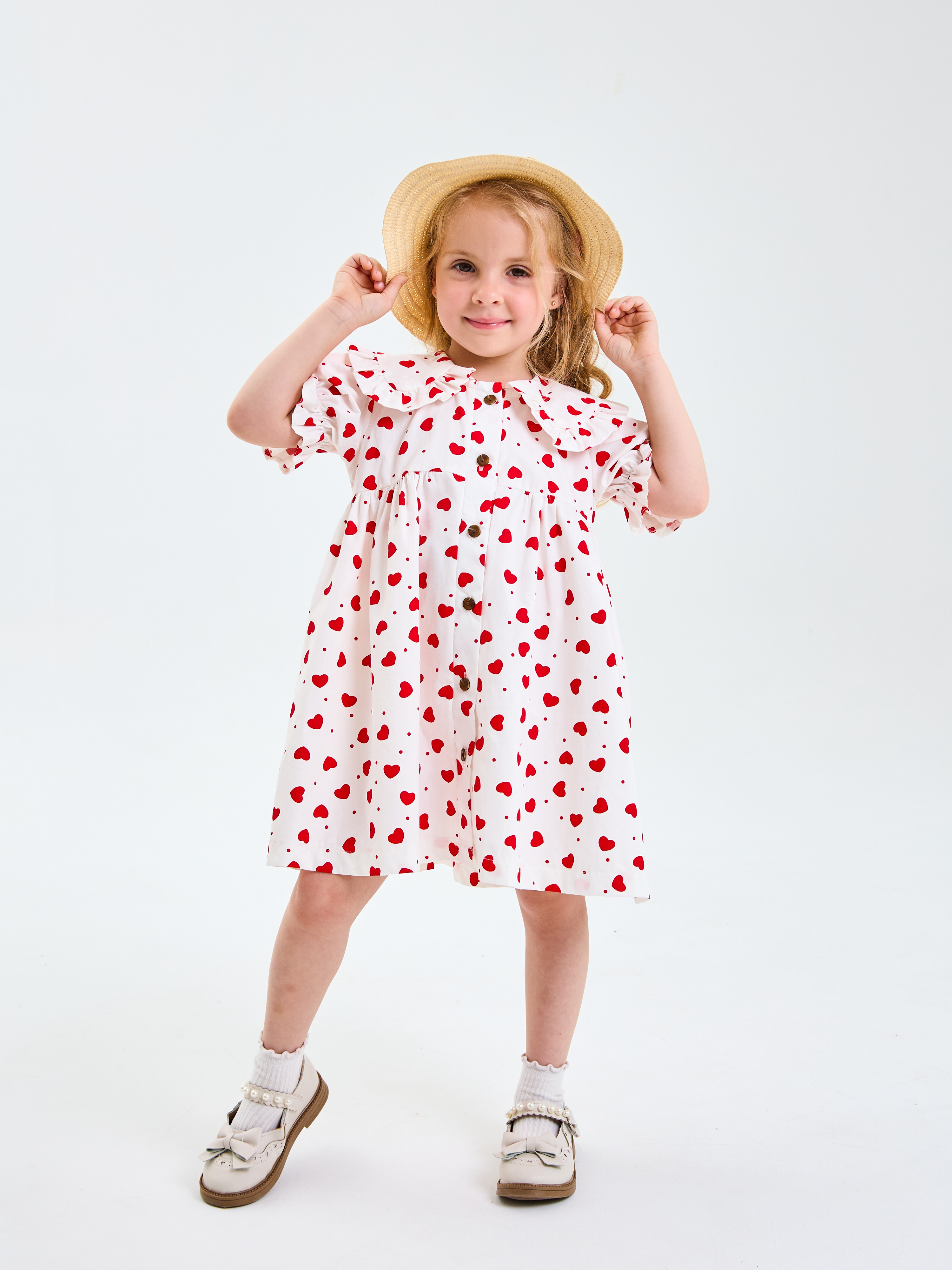 Платье Mil Art kids 1902201550DRESS-LETO-SERDECHKI-RED - фото 3
