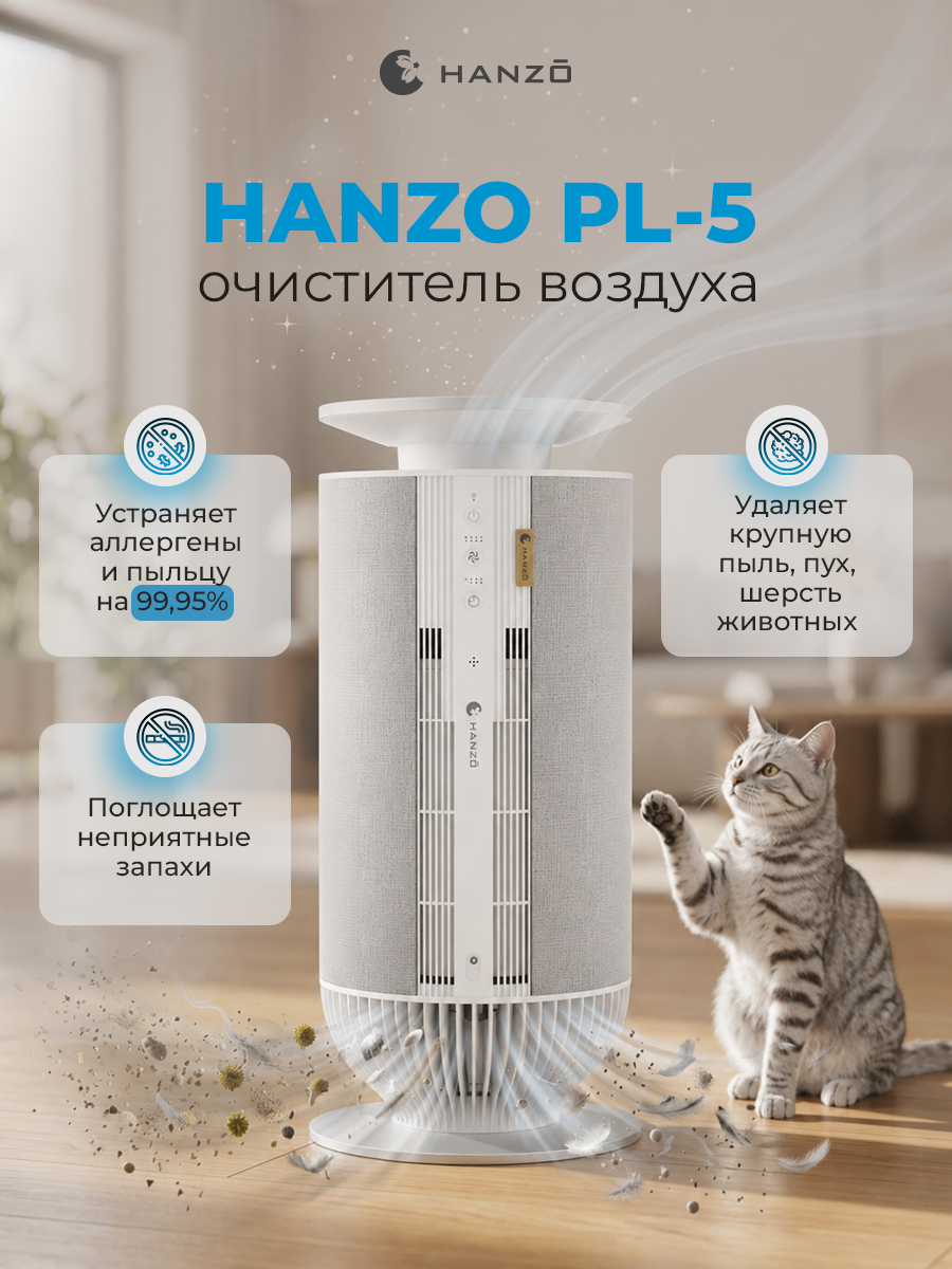 Очиститель воздуха HANZO HANZO PL-5 White - фото 1